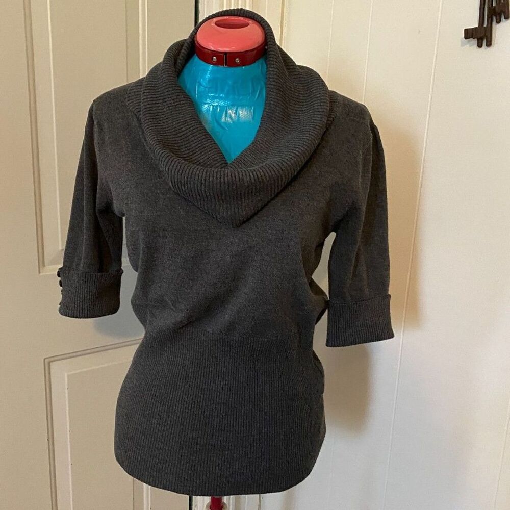 Maurices Three Quarter Sleeve Ribbed Cowl Neck Womens Size XL